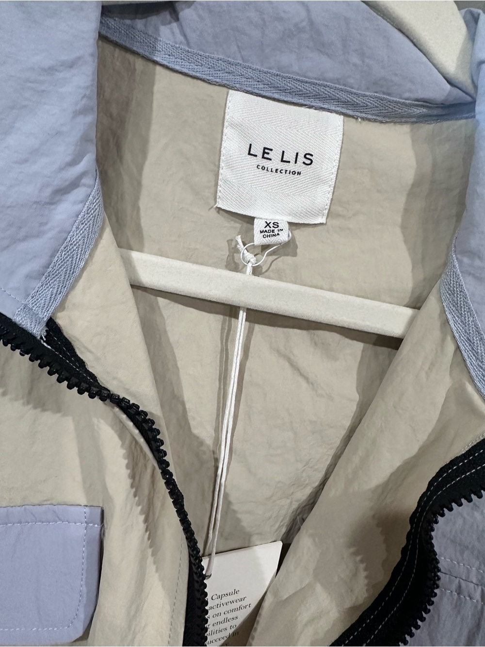 Le Lis Two-Tone Lavender and Beige Lightweight Jacket